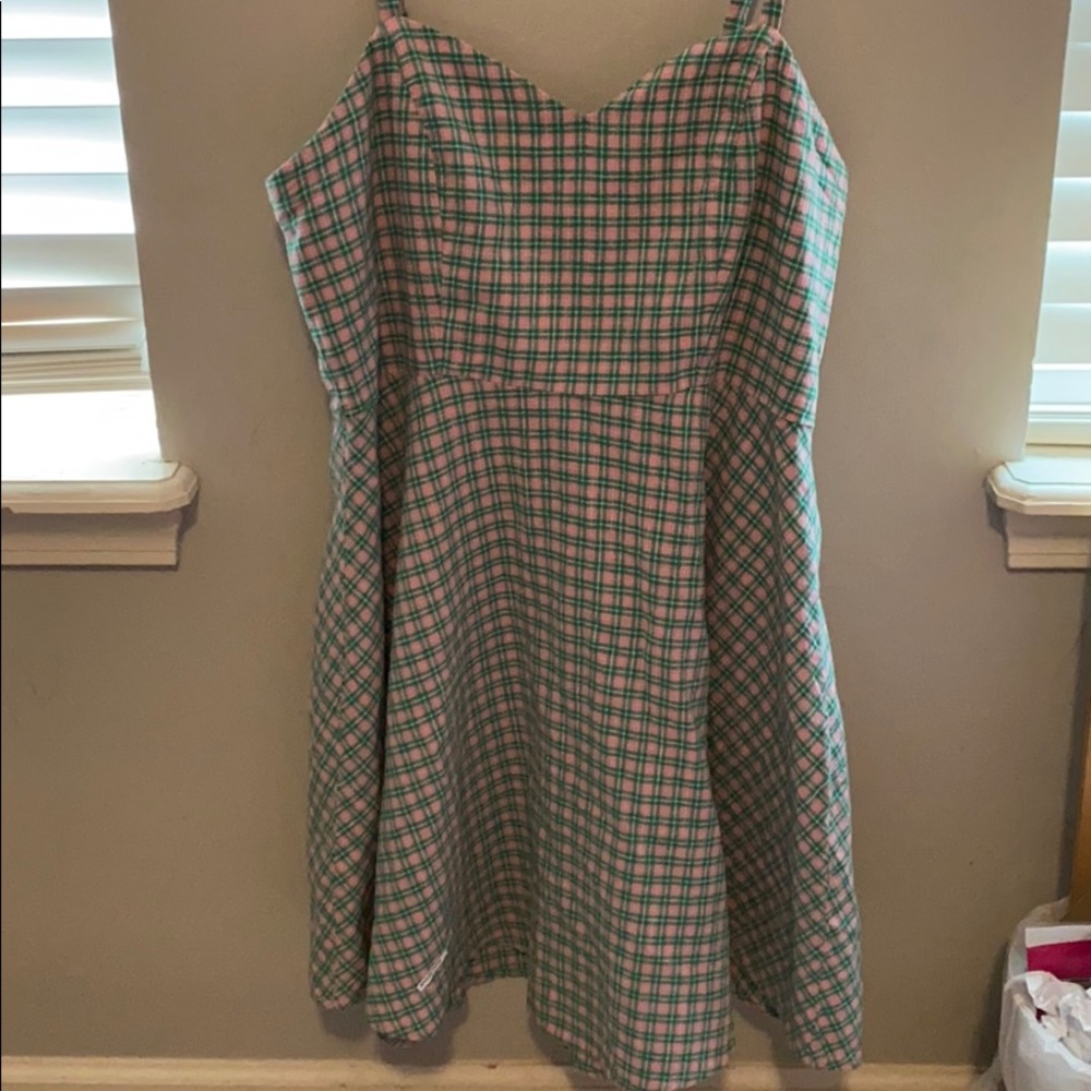 green and purple dress from arizona jean co